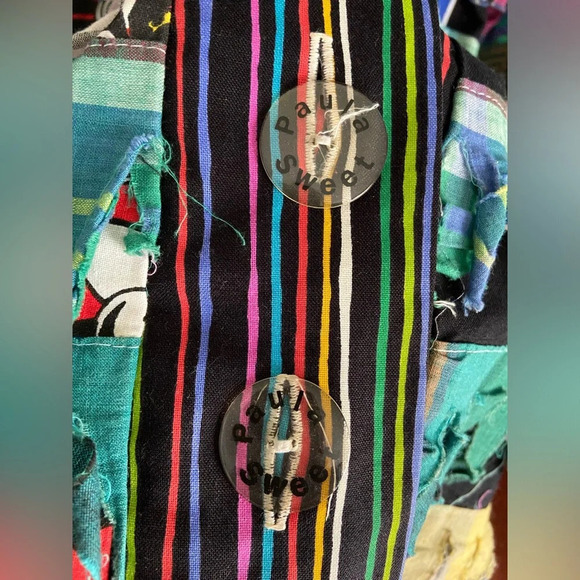 Vintage Rare 90s Paula Sweet Muslin Mink Floral Jacket Size 2XL - Super Funky - Picture 2 of 13